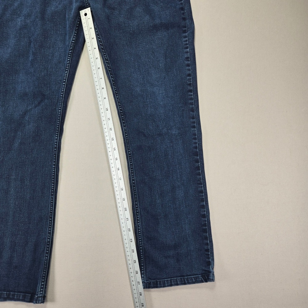 Polo Jeans Simon Slim Straight Dark Wash Denim Pants Blue Mens Size 34 Stretch - Picture 10 of 12